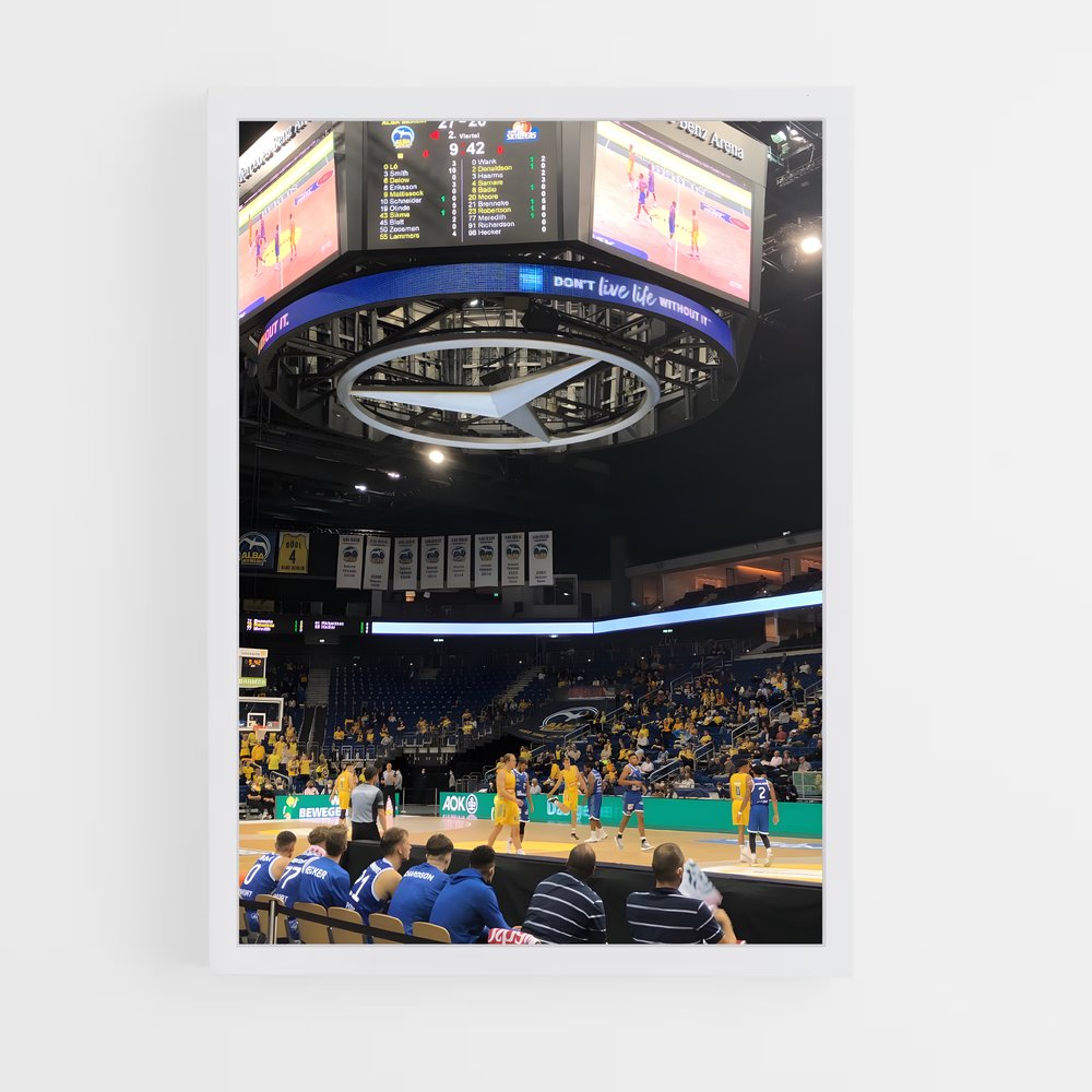 Poster Dunk au Michigan – affiche Basketball (vue 3)